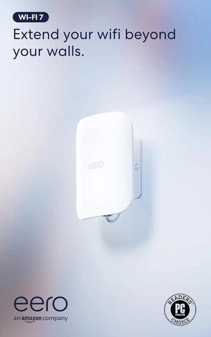 Amazon eero Outdoor 7 PoE mesh wifi router, Weatherproof rating of IP66, Coverage up to 15,000 sq. ft. outdoors, AC power adapter not included, 1-pack