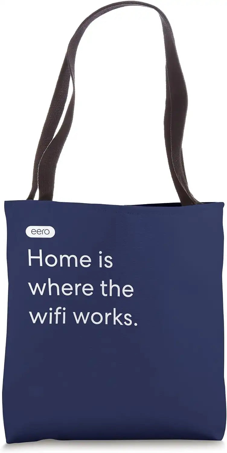 eero Essentials "Home is where the wifi works." Tote Bag