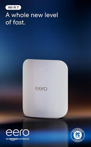 Amazon eero Max 7 mesh wifi router (newest model) - Supports internet plans up to 10 Gbps, Coverage up to 2,500 sq. ft., Connect 250+ devices, 1-pack